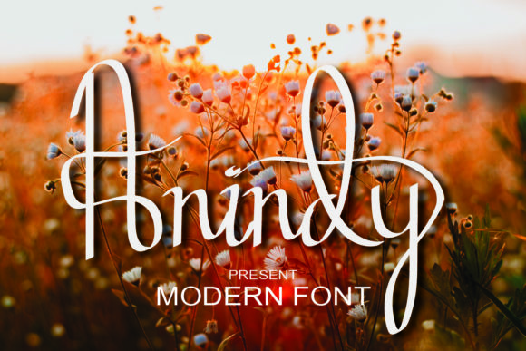 Anindy: A Cursive Handwritten Font for Elegant Editorial Design