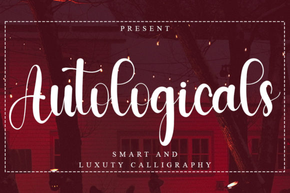 Autologicals Font: A Casual Handwritten Typeface for Branding