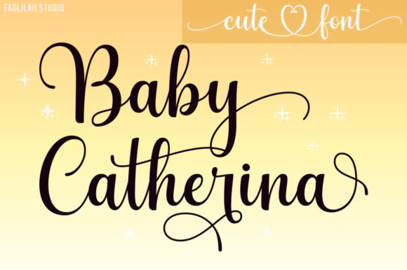Baby Catherina Font: Elegant Script for Small Business Branding