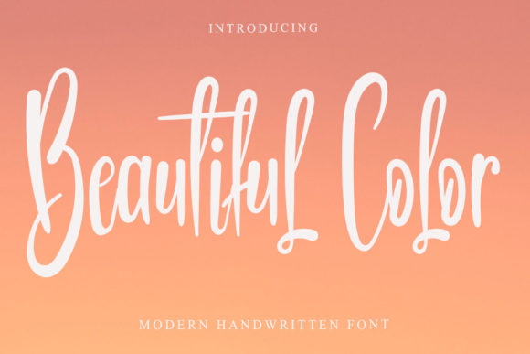 Beautiful Color: A Handwritten Font That Elevates Small Business Branding
