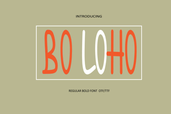 Bo Loho: A Tall, Fun Handwritten Font for Crafty Branding Projects