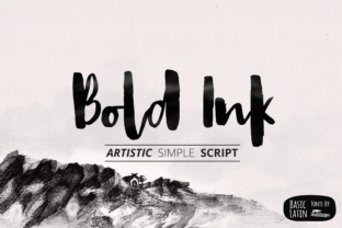 Bold Ink: A Modern Handwritten Brush Font for Makers and Designers