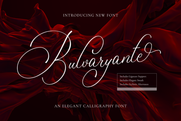Bulvaryante Font: Luxury Script for Handmade Products