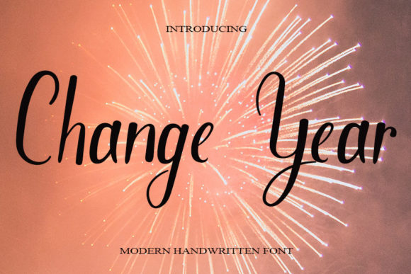 Change Year: A Casual Handwritten Font for Modern Web Design