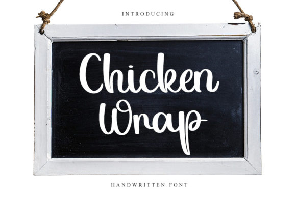 Chicken Wrap: A Stylish Handwritten Font for Crafters and Makers