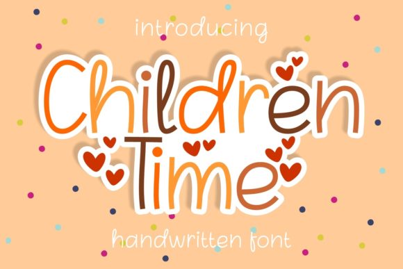 Children Time: A Playful Handwritten Font for Campaign Designs