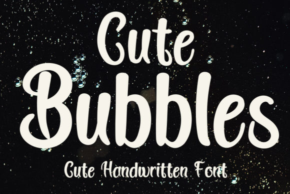 Cute Bubbles: A Fresh Handwritten Font for Modern Branding