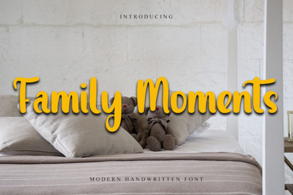 Family Moments: A Stylish Handwritten Font for Modern Marketing Design