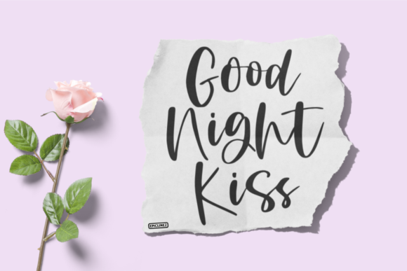 Good Night Kiss: A Sweet Handwritten Font for Business Branding