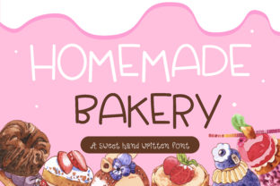 Homemade Bakery: A Cute Handwritten Font for Business Branding