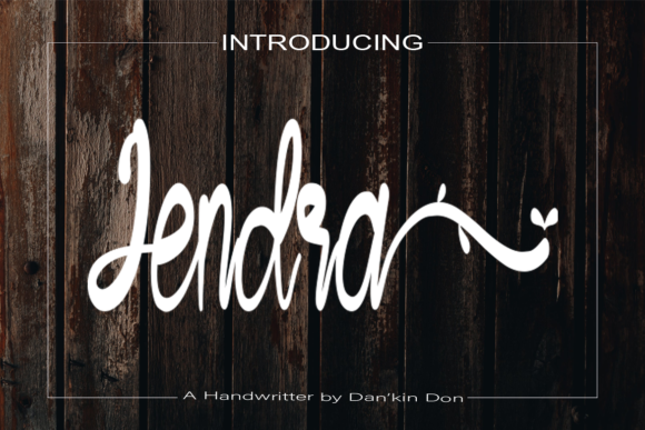 Jendra Font: Elevate Marketing Visuals with Script Style