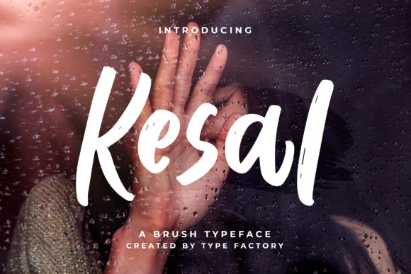 Kesal Font: Elegant Brush Script for Handmade Products