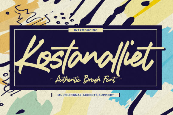Kostanalliet Font: Authentic Script Handwritten Typography for Digital Marketing