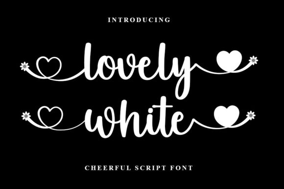 Lovely White: A Romantic Script Font for Digital Marketing and Brand Design
