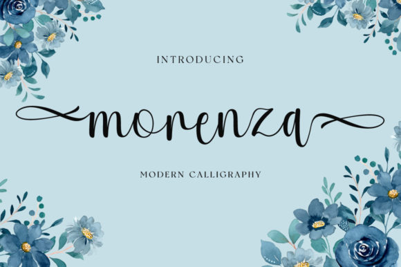 Morenza Font: Elegant Script Handwritten Typography for Web Design