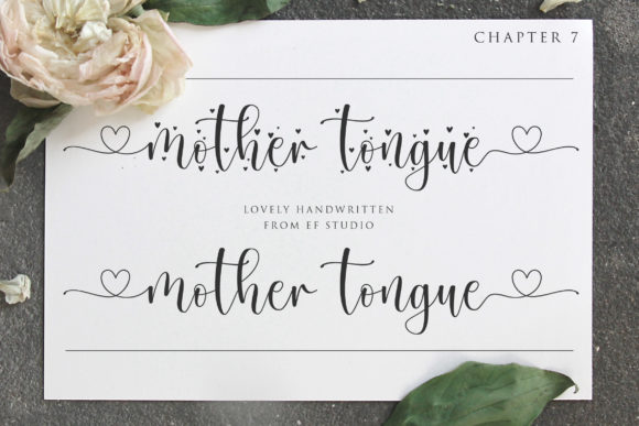 Mother Tongue: A Handwritten Font for Elegant Web Design
