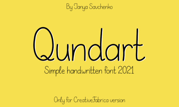 Qundart - Simple Handwritten: A Lightweight Script Font for Modern Web Design