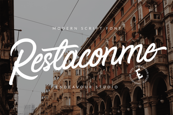 Restaconme: A Bold Script Handwritten Font for Creative Designs