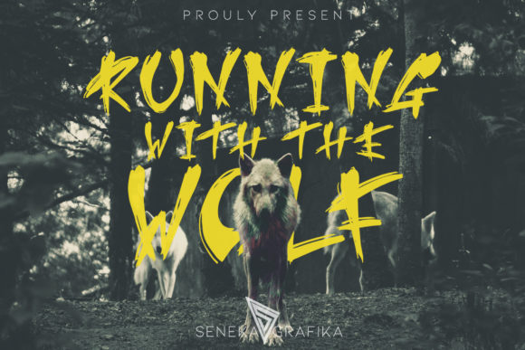 Running Wolf Font Review for Handmade Labels