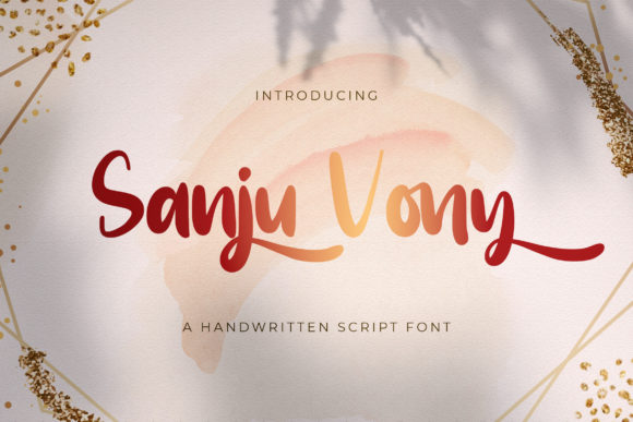 Sanju Vony: A Delicate Handwritten Font for Elegant Editorial Design