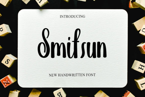 Smitsun: A Playful Handwritten Font for Elegant Editorial Design