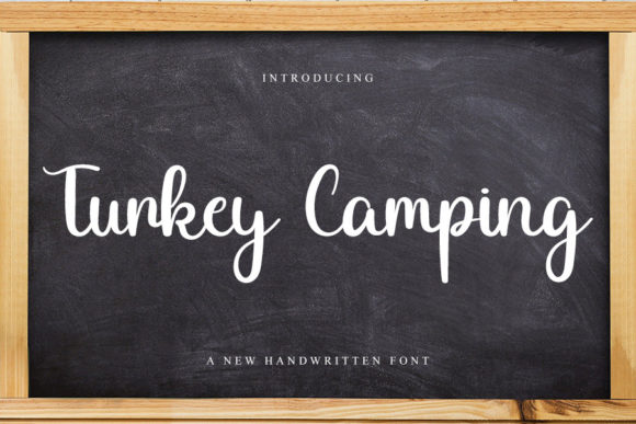 Turkey Camping: A Stylish Handwritten Font for Elegant Editorial Design