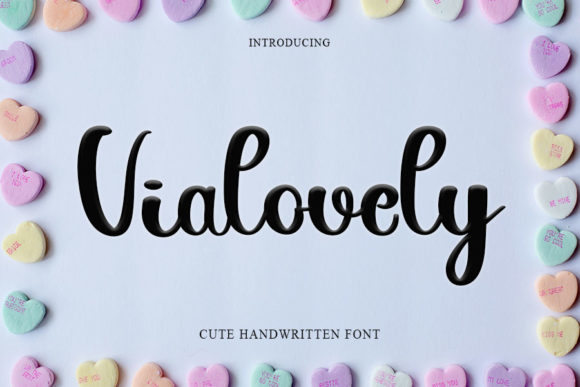 Vialovely Font: Versatile Script for Handmade Products
