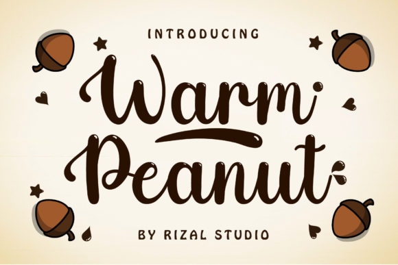 Warm Peanut: A Handwritten Font for Elegant Craft and Commercial Projects